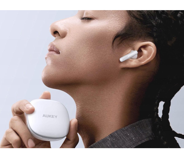 Aukey EP-B2 Hybrid ANC Białe - 1471911 - zdjęcie 5
